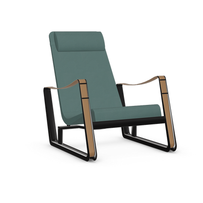 Cite Lounge Chair (deep black powder-coated (smooth)) by Vitra