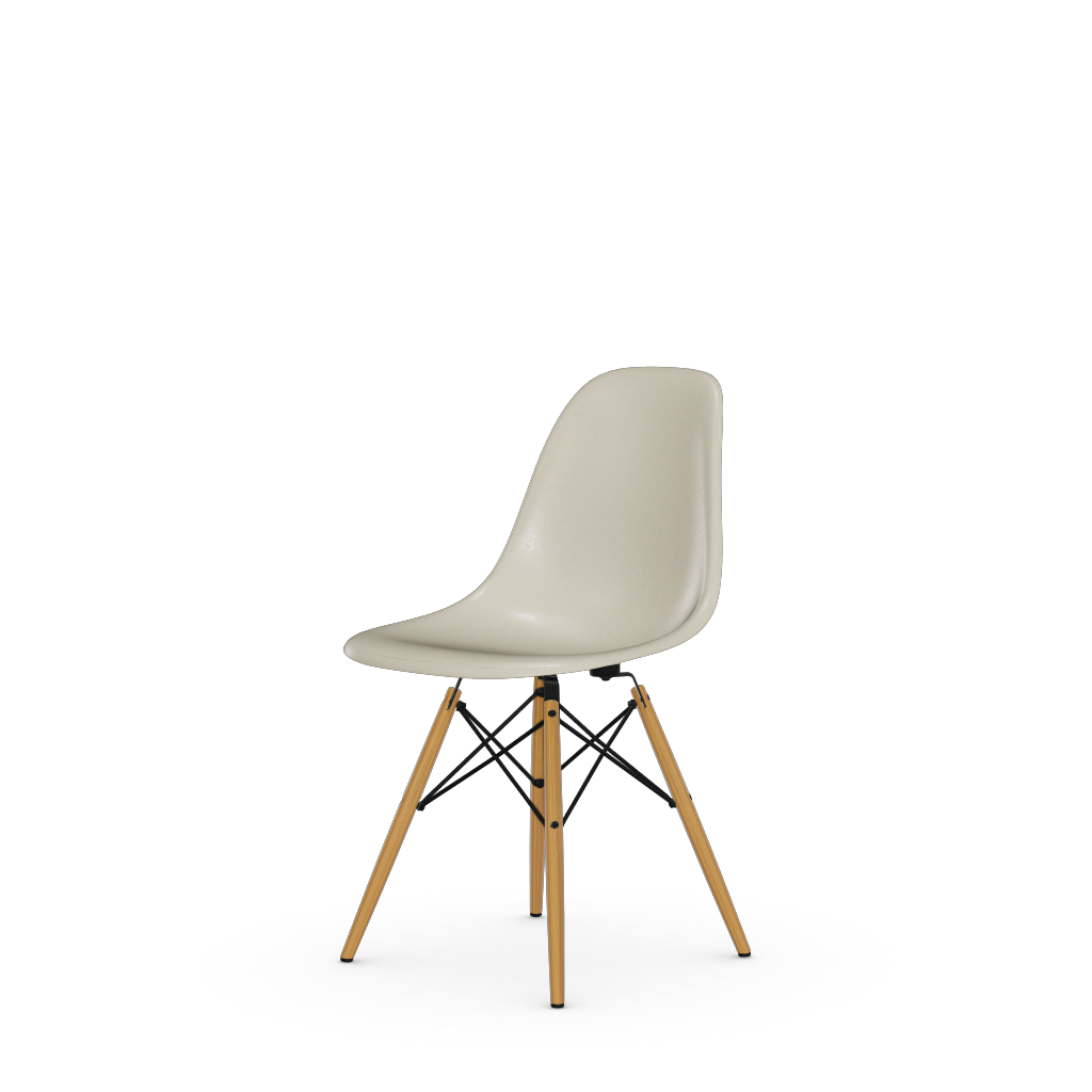 Eames Fiberglass Side Chair DSW (without upholstery) by Vitra