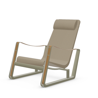 Cite Lounge Chair (Prouve Gris Vermeer powder-coated (smooth)) by Vitra