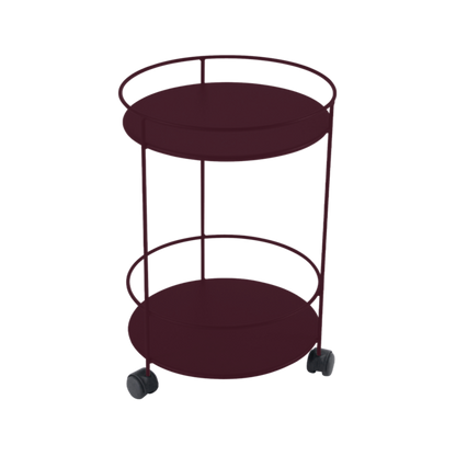 GUINGUETTE SIDE WHEELED TABLE WITH SOLID DOUBLE TOP by Fermob