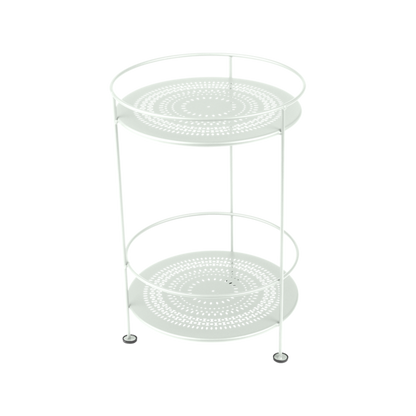 Guinguette Side Table With Perforated Double Top by Fermob #ICE MINT