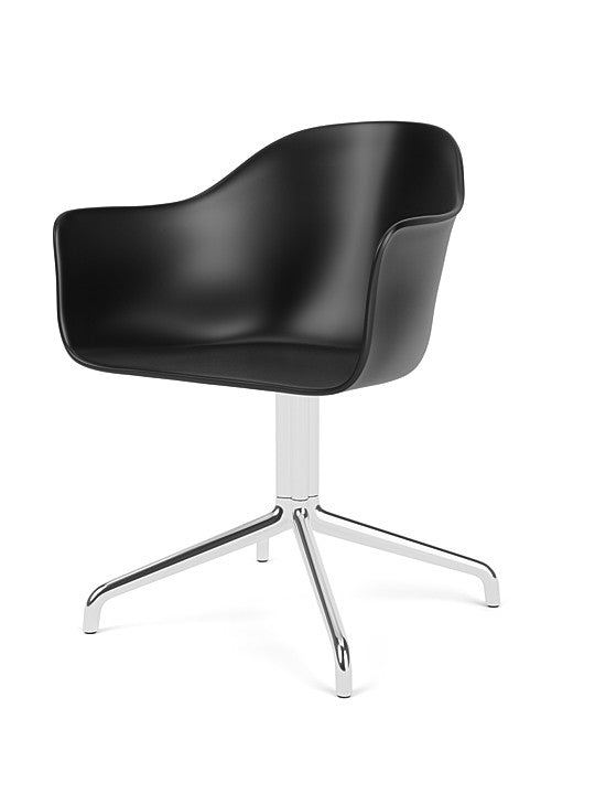 Harbour Dining Chair, Chrome Star Base, Upholstered by Audo Copenhagen