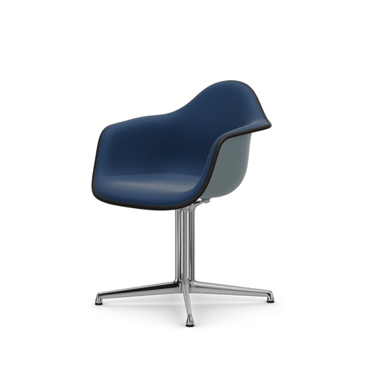 Eames Plastic Armchair DAL (with full upholstery) (Colour of seat shell - ice grey) (Request Info)