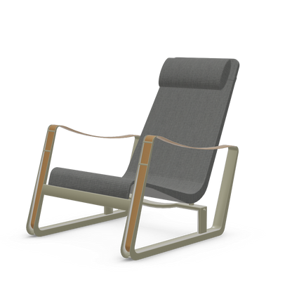 Cite Lounge Chair (Prouve Gris Vermeer powder-coated (smooth)) by Vitra