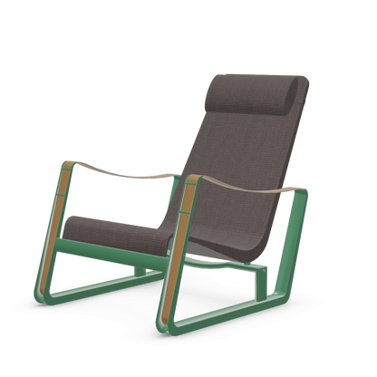 Cite Lounge Chair (Prouve Ble Vert powder-coated (smooth)) by Vitra