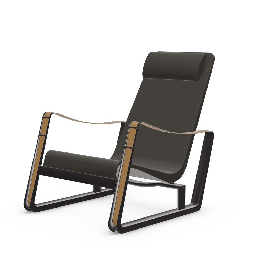 Cite Lounge Chair (deep black powder-coated (smooth)) by Vitra