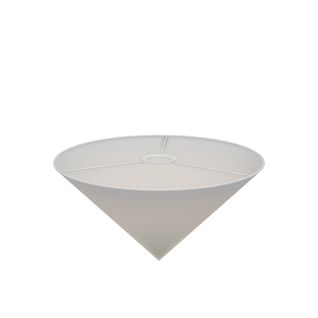 Ensemble Armature Abat-Jour Conique 15/10 Cm - Métal Blanc Pour Création Luminaire