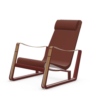 Cite Lounge Chair (Japanese red powder-coated (smooth)) by Vitra
