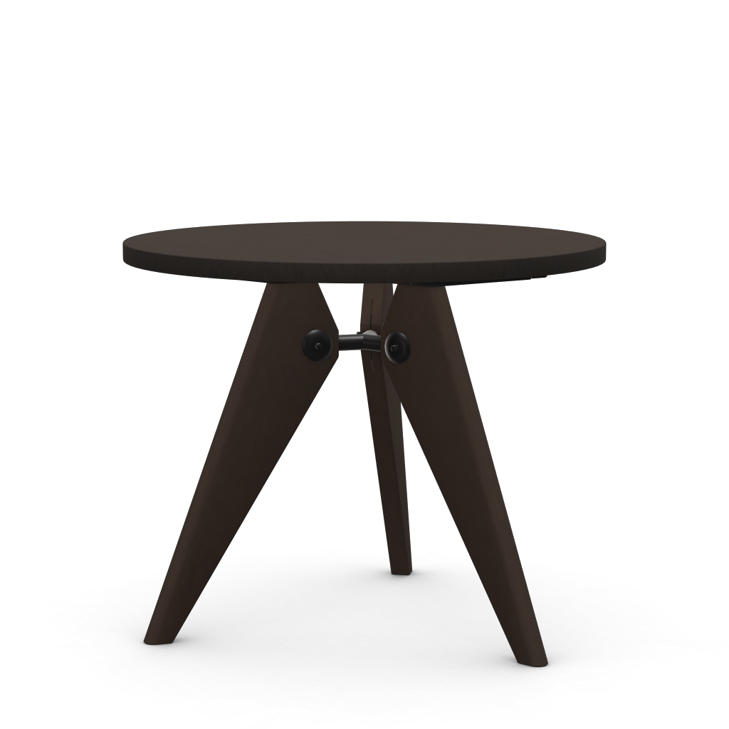 Guéridon table by Vitra #Ø 900 mm / solid dark oak, prot. varnish