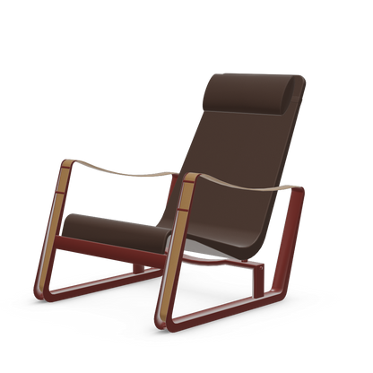 Cite Lounge Chair (Japanese red powder-coated (smooth)) by Vitra