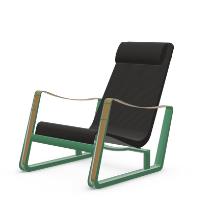 Cite Lounge Chair (Prouve Ble Vert powder-coated (smooth)) by Vitra
