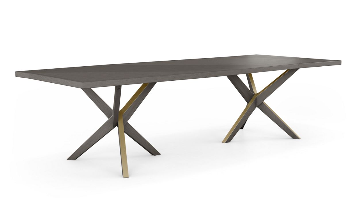 JANE DINING TABLE + BRASS by Roche Bobois
