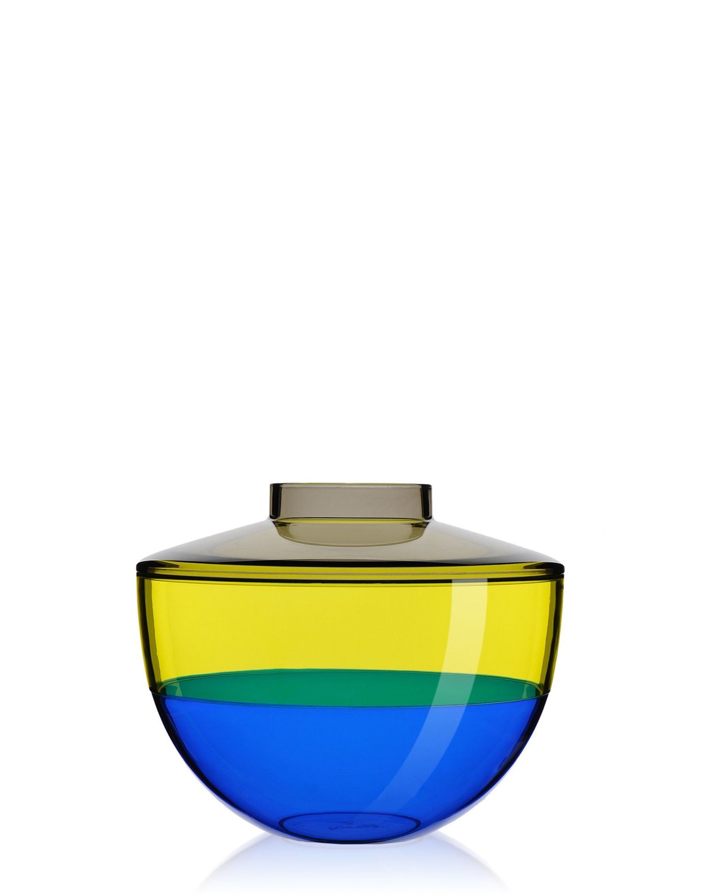 Shibuya Vase by Kartell #GREY/YELLOW/BLUE