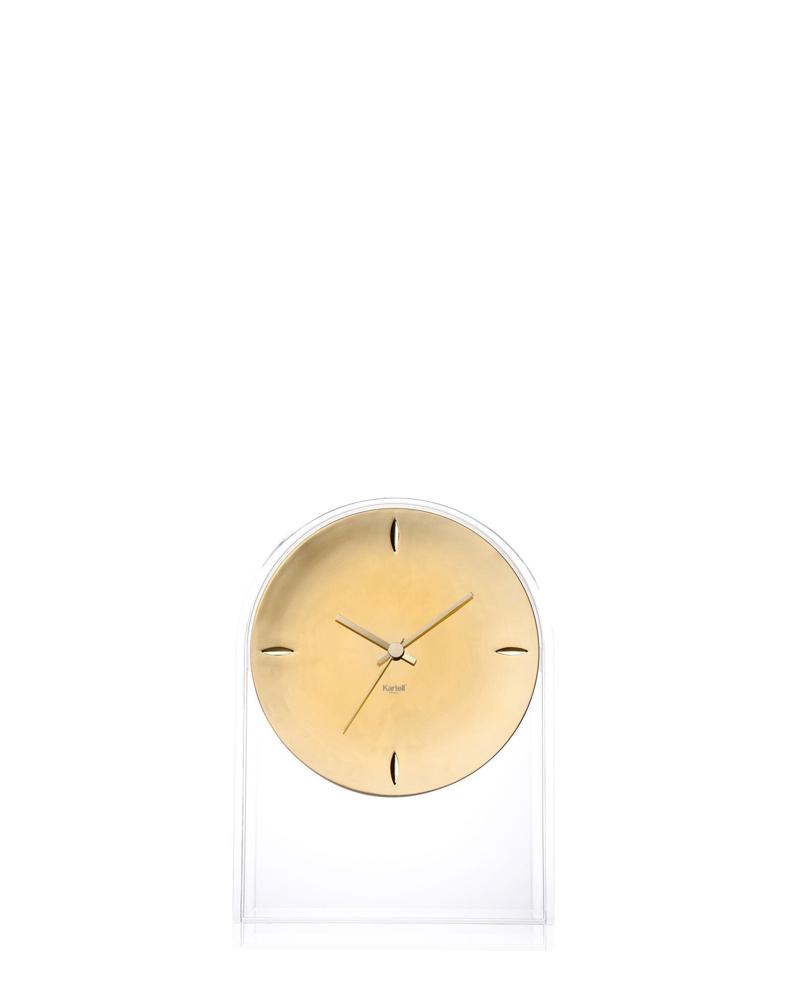 Air Du Temps Table Clock by Kartell #CRYSTAL/GOLD