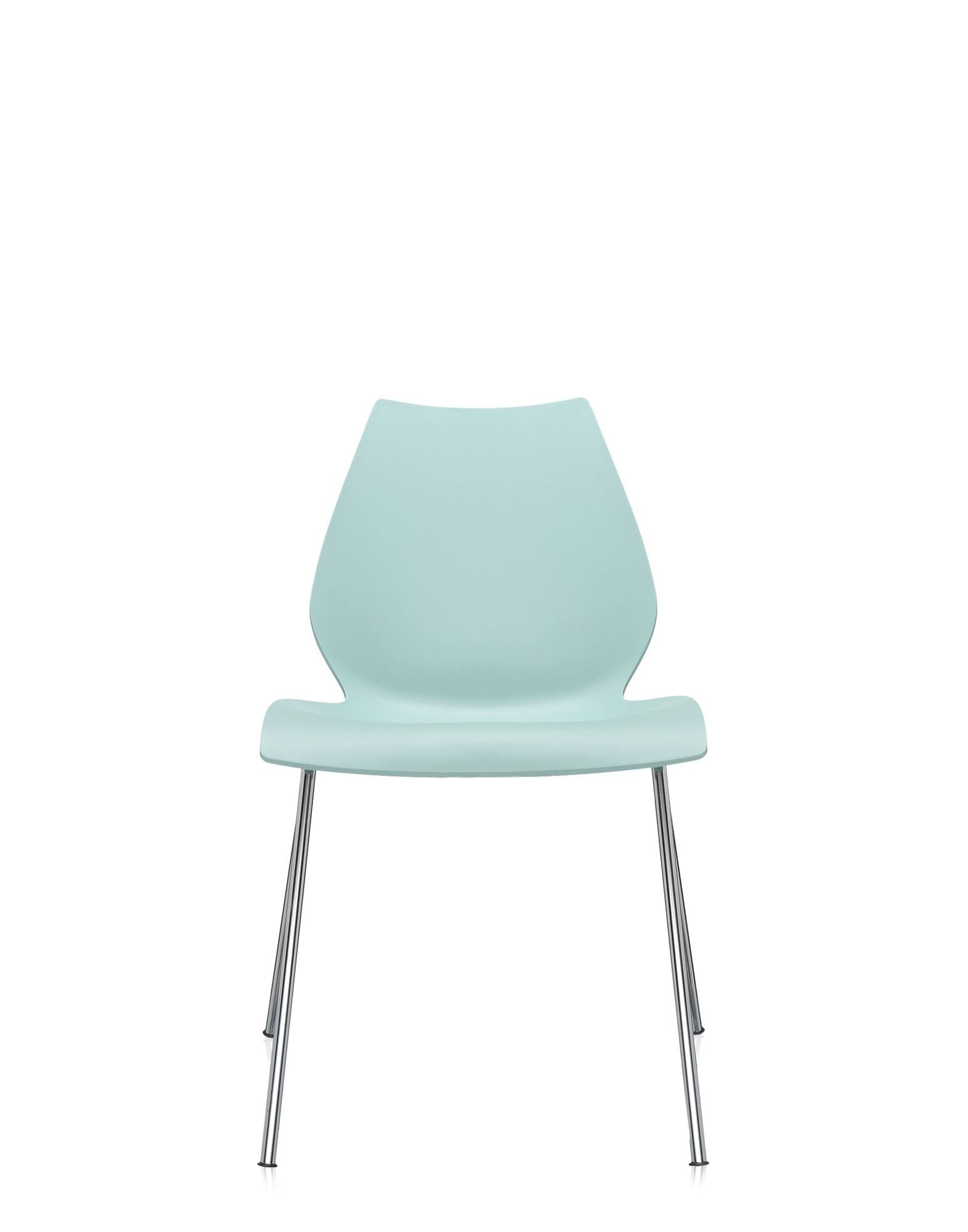 Maui Chair by Kartell #LIGHT BLUE/CHROME STEEL/