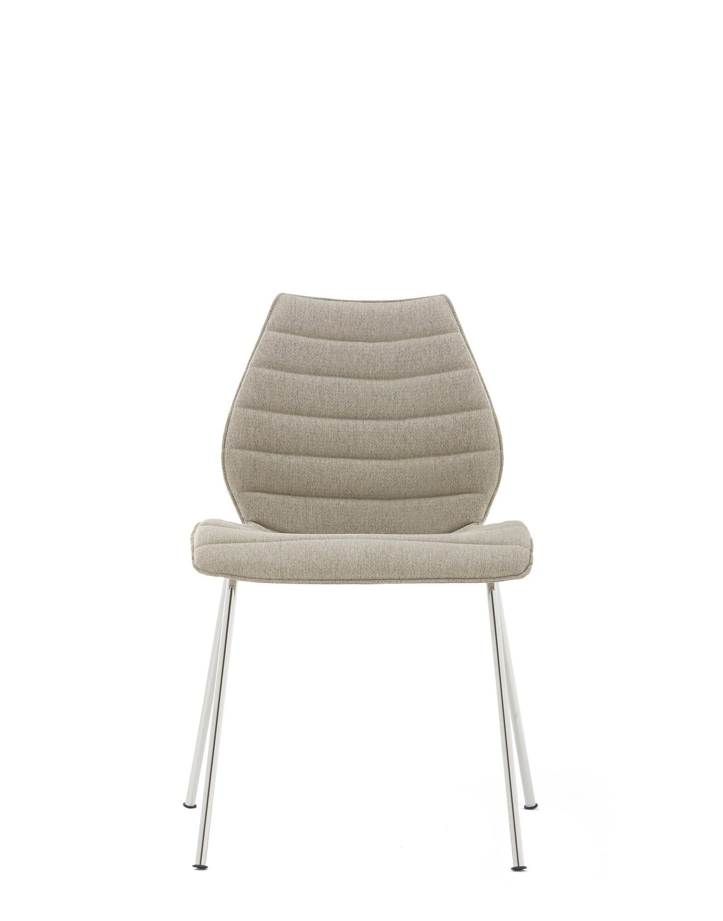 Maui Soft Chair by Kartell #NOMA/BEIGE/CHROME STEEL