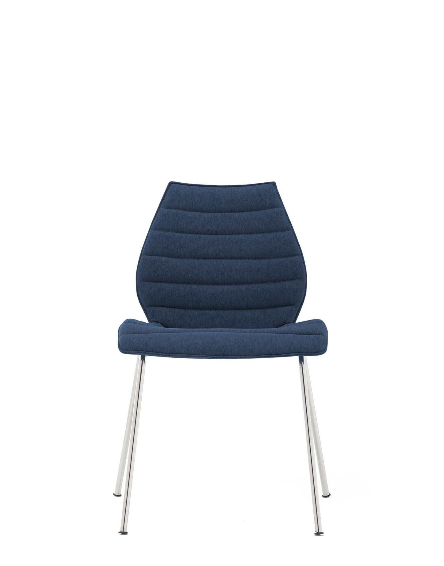 Maui Soft Chair by Kartell #NOMA/Blue/CHROME STEEL