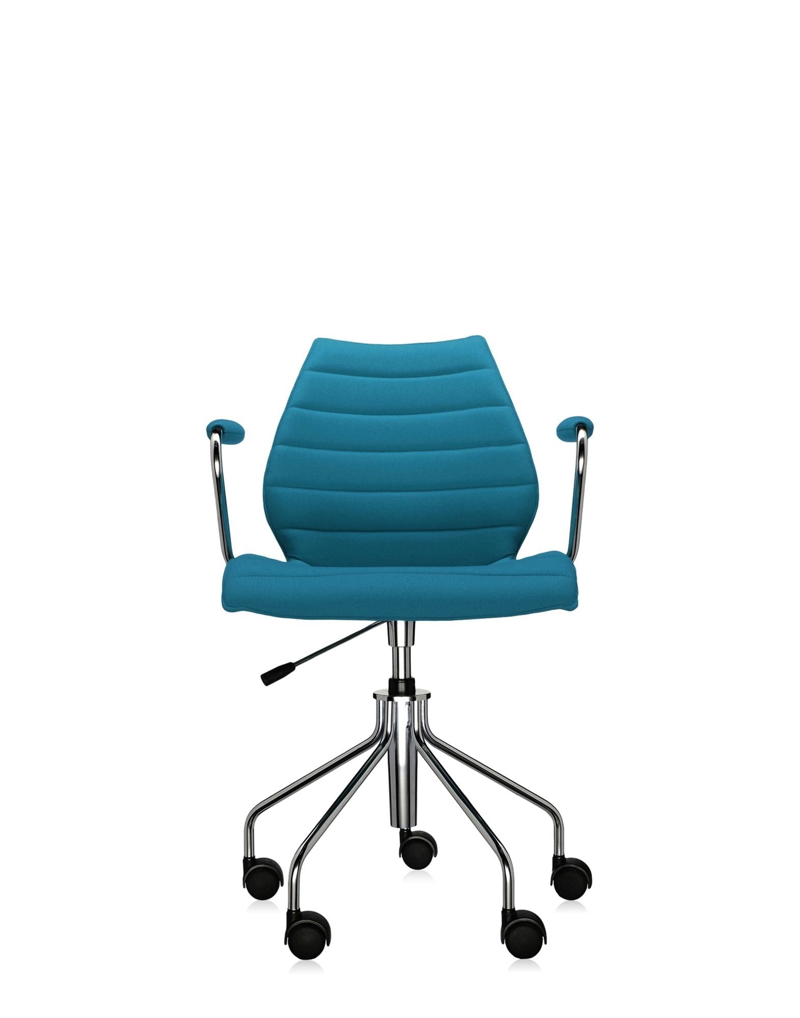 Maui Soft Swivel Armchair by Kartell #TREVIRA/TEAL BLUE/