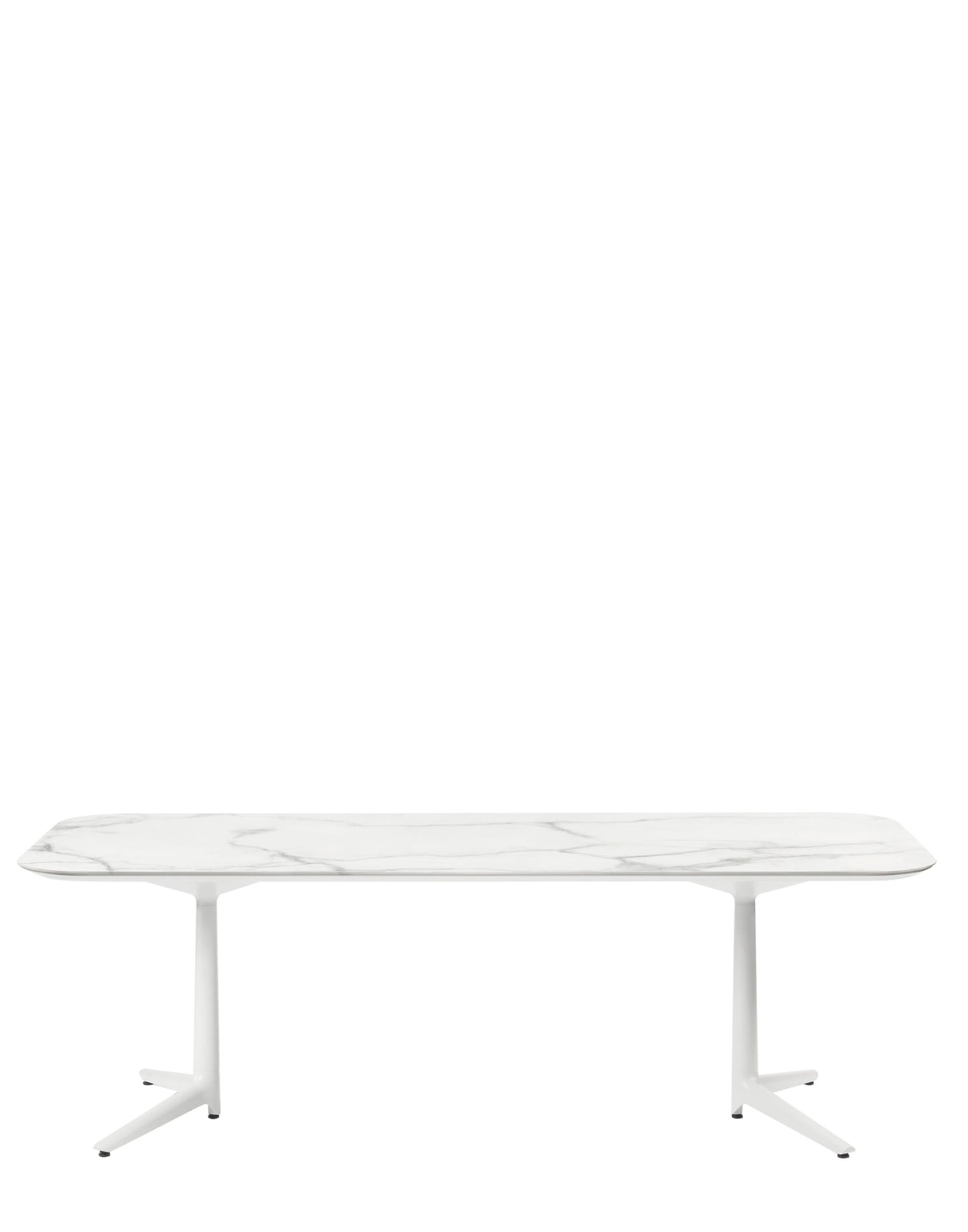 Multiplo XL Rectangular Outdoor Table by Kartell #WHITE MARBLE/180 x 90 x H75/