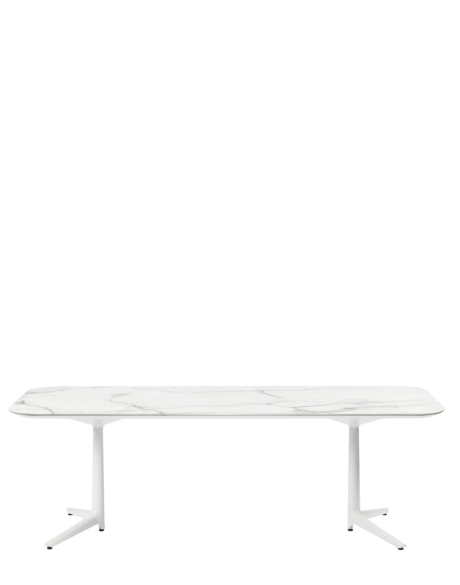 Multiplo XL Rectangular Outdoor Table by Kartell #WHITE MARBLE/180 x 90 x H75/