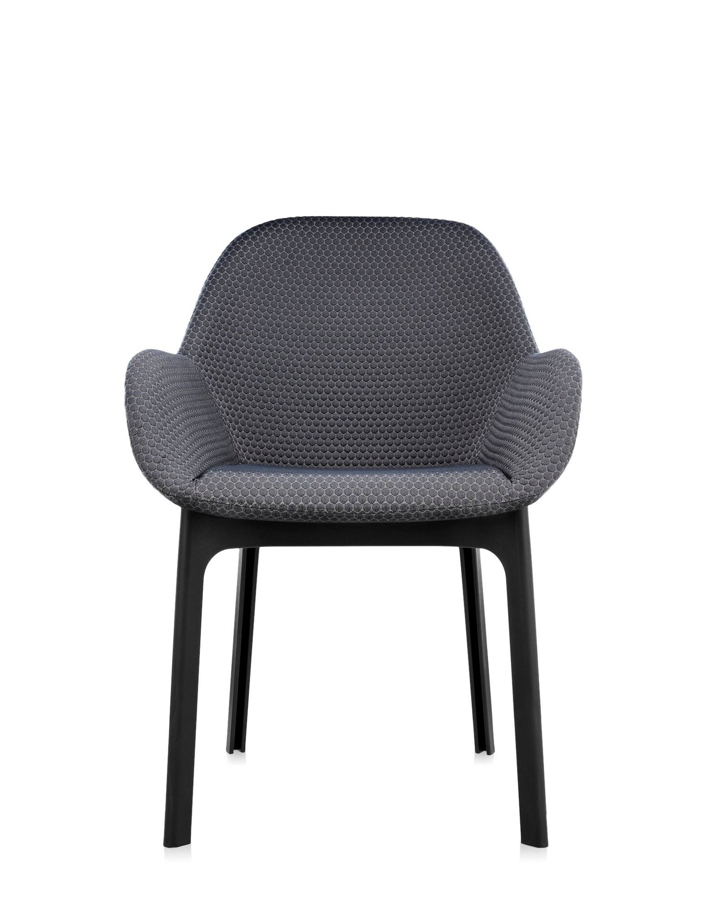 Clap Armchair by Kartell #Embossed fabric/GRAPHITE/BLACK