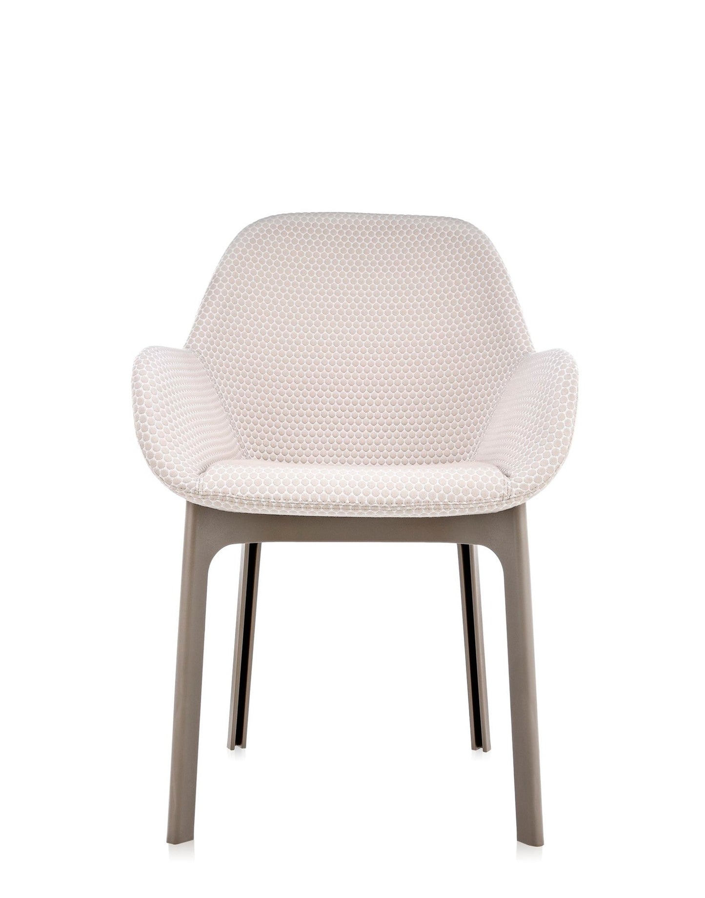 Clap Armchair by Kartell #Embossed fabric/BEIGE/TAUPE