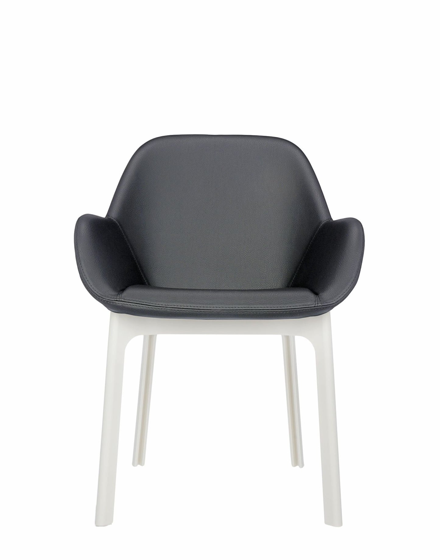 Clap Armchair by Kartell #PVC/DARK GREY/WHITE