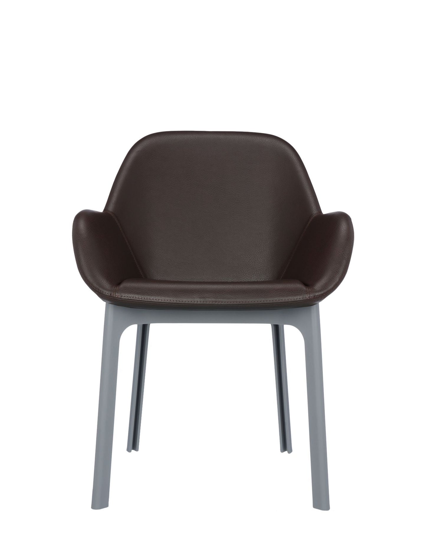 Clap Armchair by Kartell #PVC/BRICK RED/GREY