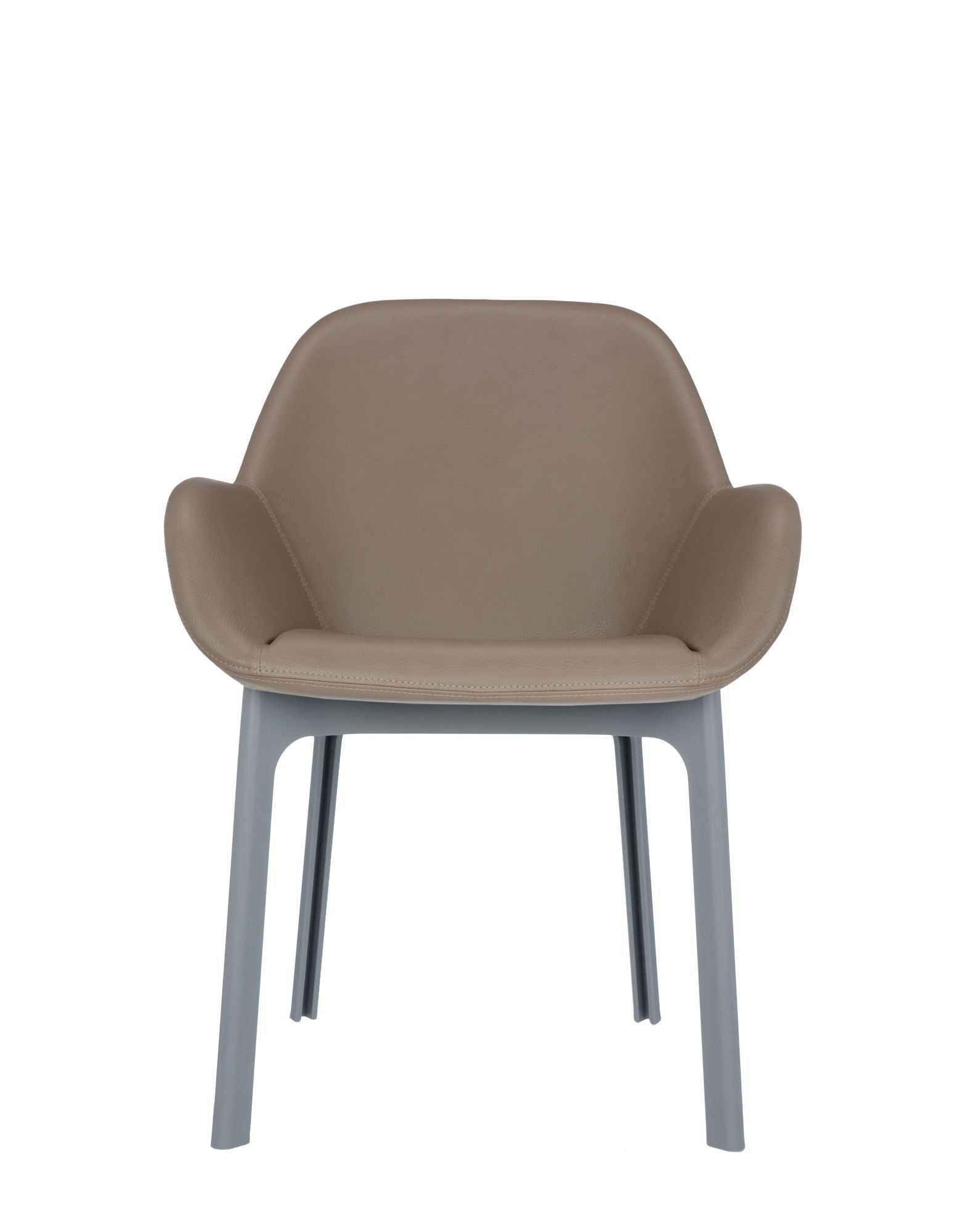 Clap Armchair by Kartell #PVC/TAUPE/GREY