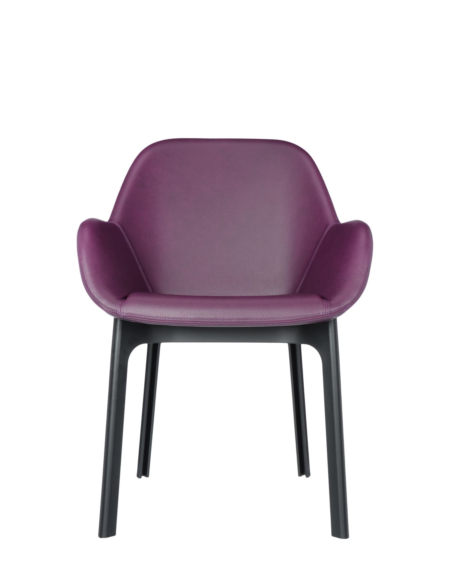 Clap Armchair by Kartell #PVC/PLUM/BLACK