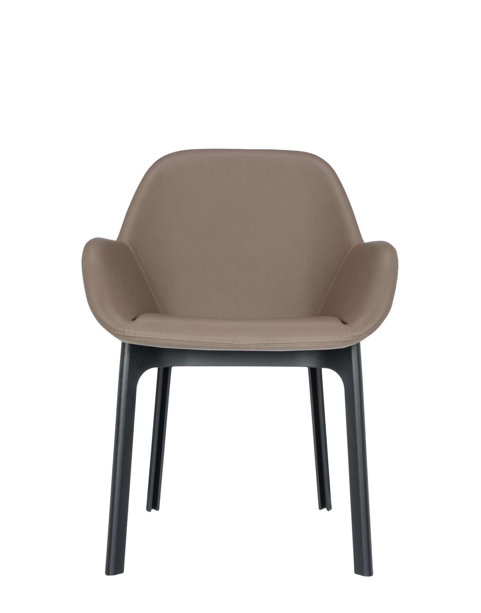 Clap Armchair by Kartell #PVC/TAUPE/BLACK