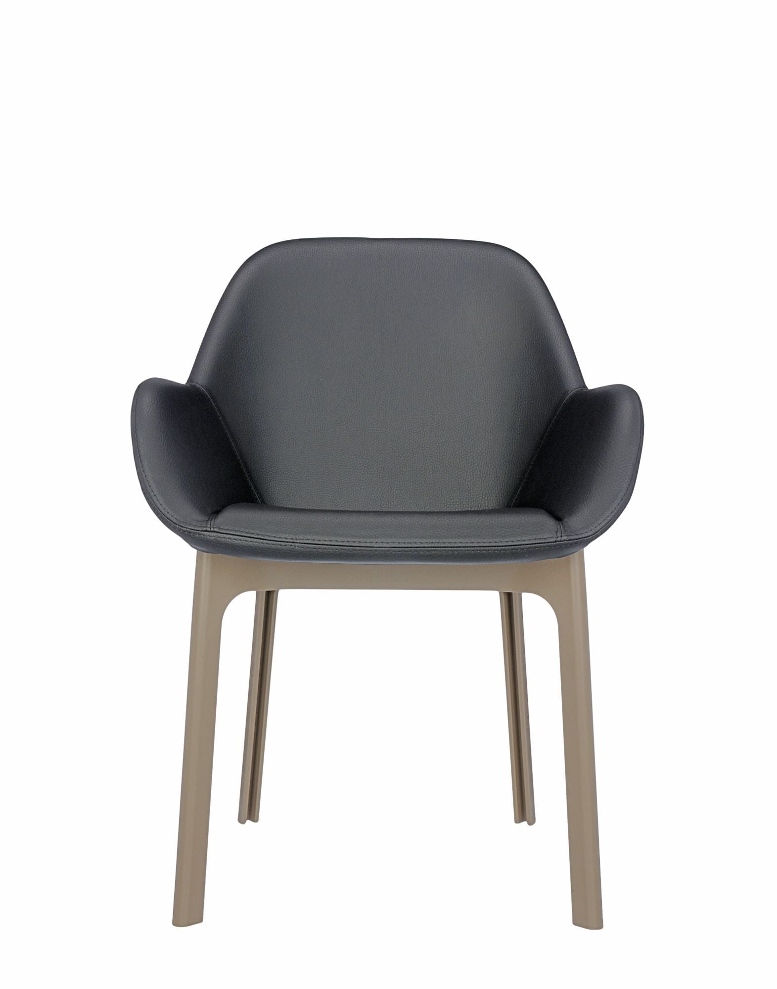 Clap Armchair by Kartell #PVC/DARK GREY/TAUPE