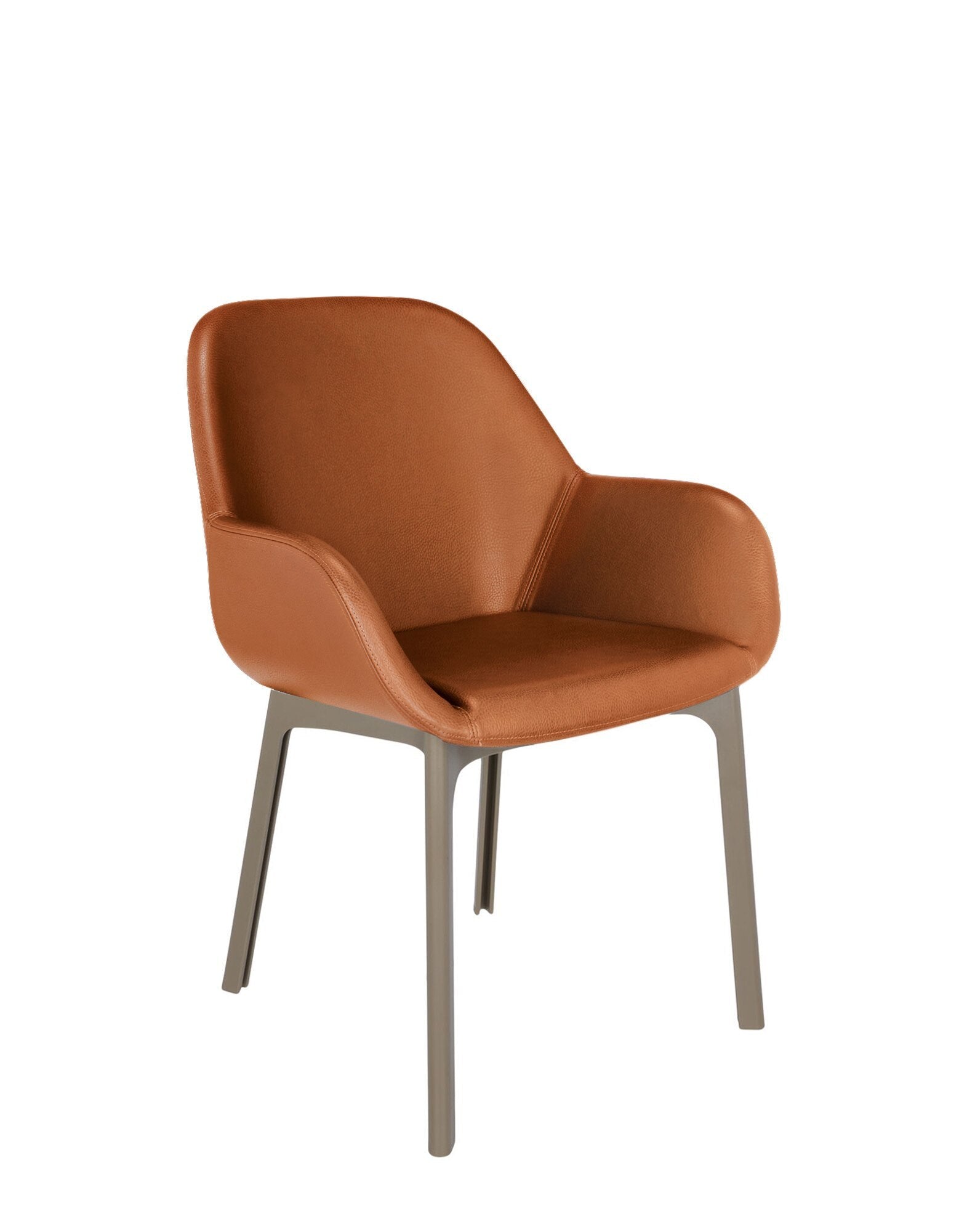 Clap Armchair by Kartell #PVC/TOBACCO/TAUPE