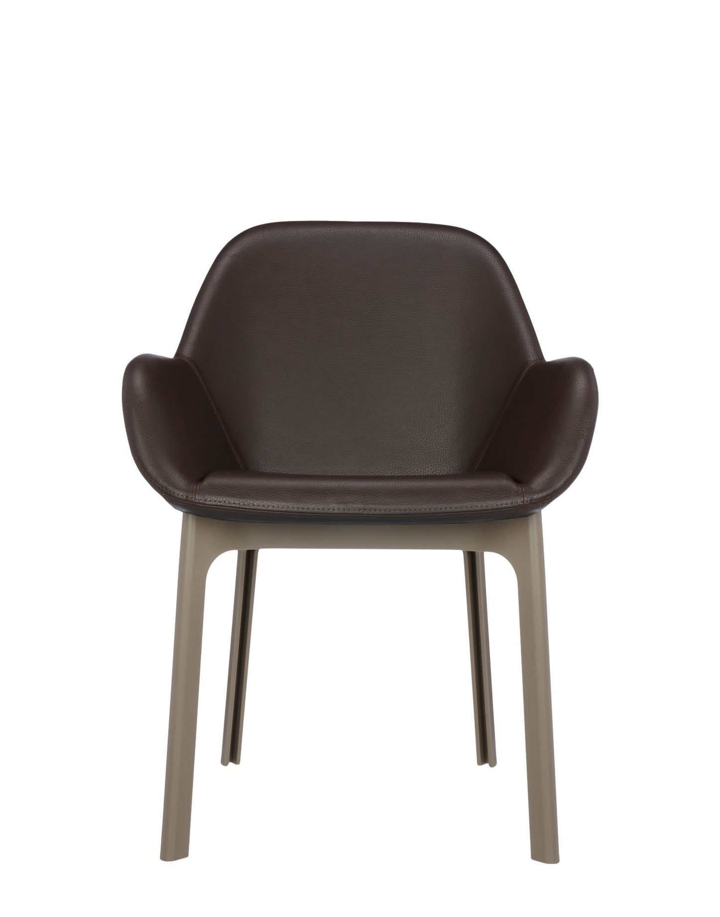 Clap Armchair by Kartell #PVC/BRICK RED/TAUPE