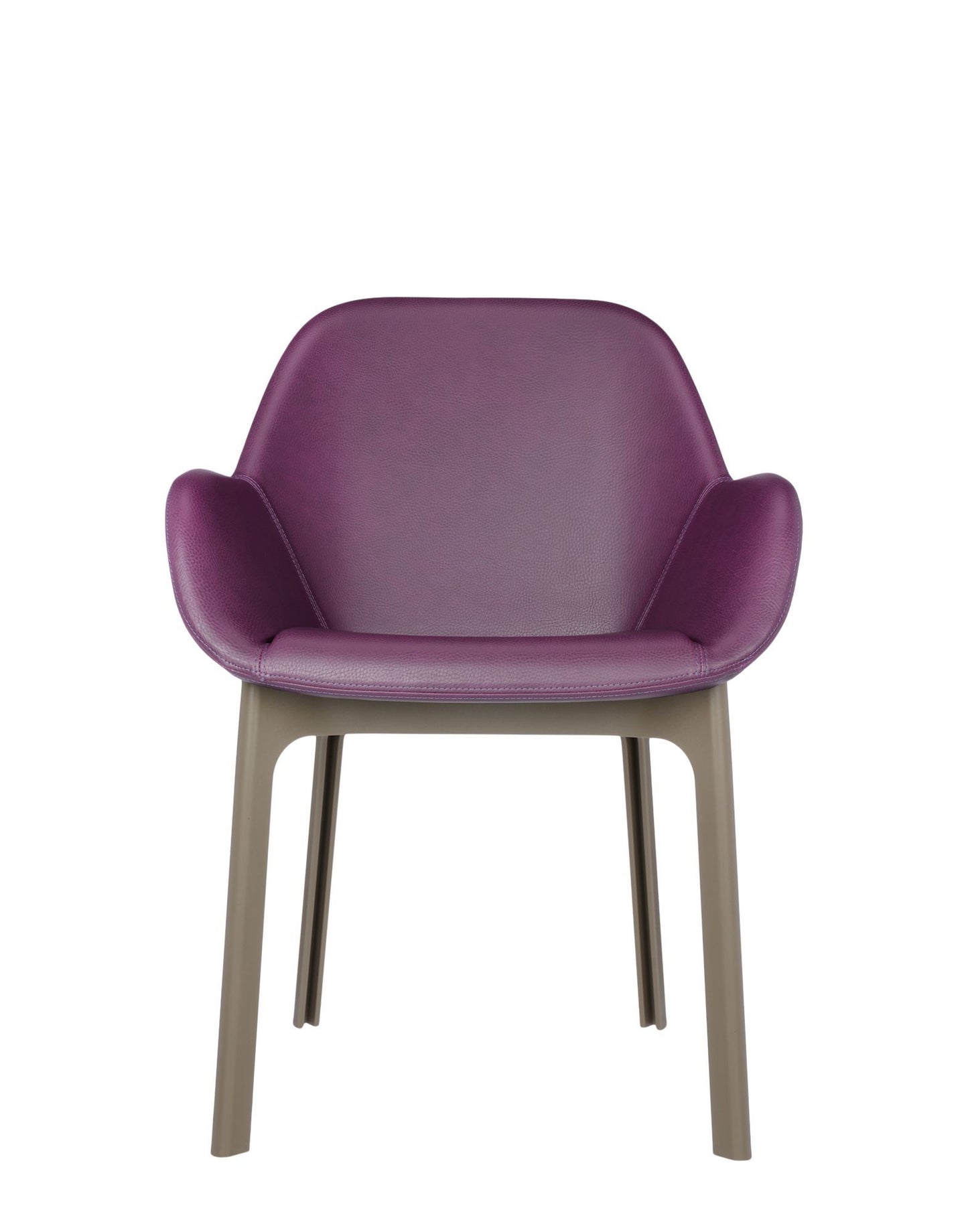 Clap Armchair by Kartell #PVC/PLUM/TAUPE