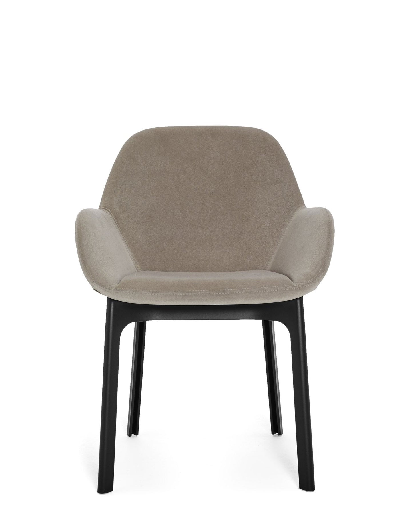 Clap Armchair by Kartell #AQUACLEAN/ECRU/BLACK