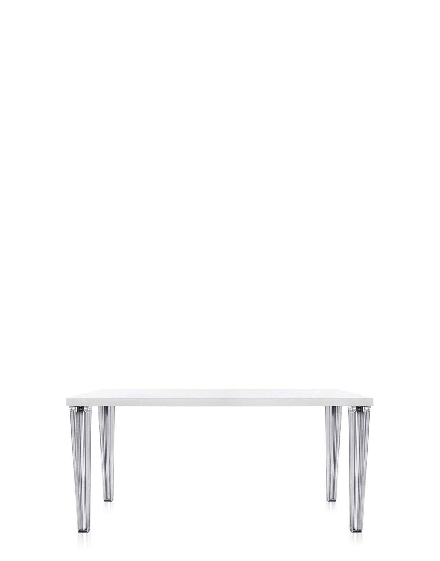 Top Top Glass Table by Kartell #WHITE/160x80 cm/