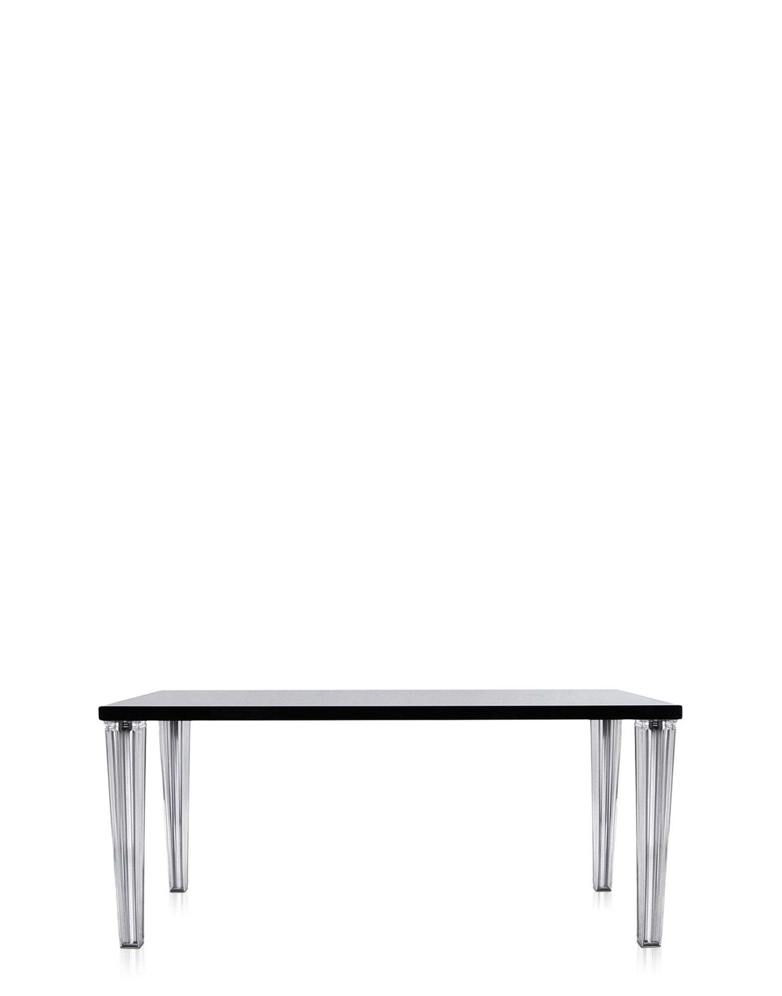 Top Top Glass Table by Kartell #BLACK/190X90 cm/