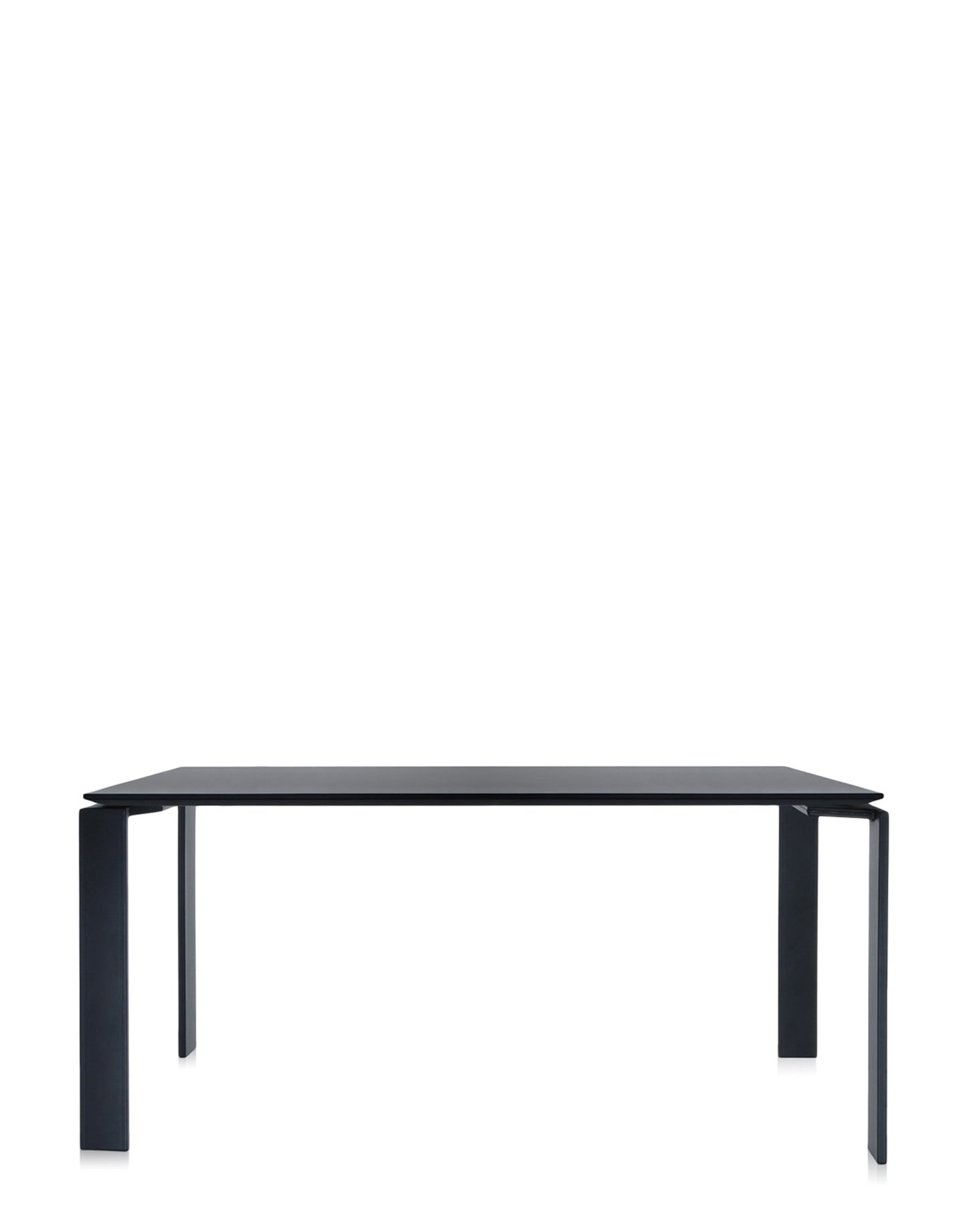 Four Soft Touch Desk by Kartell #BLACK/BLACK/158x79 cm/