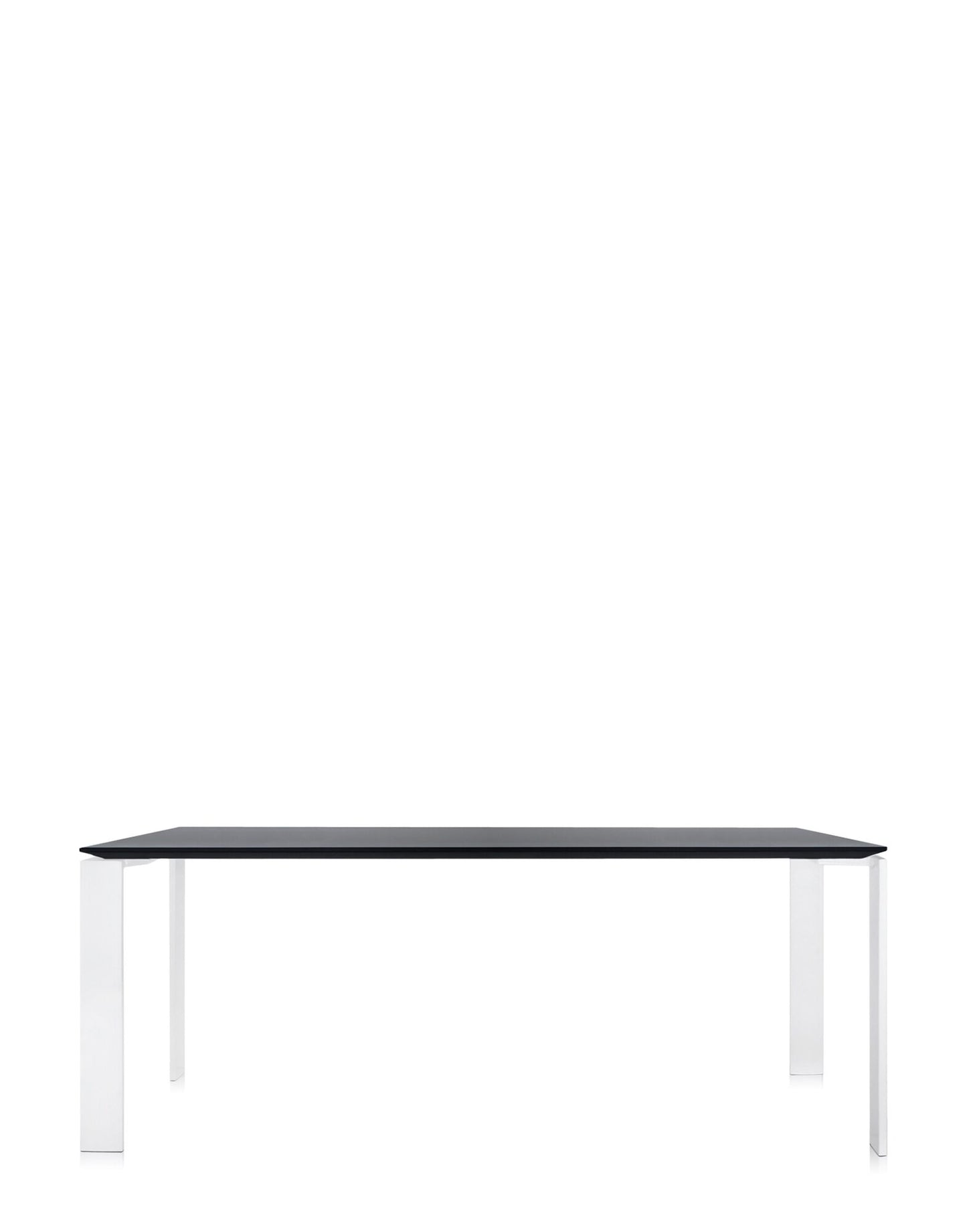 Four Soft Touch Desk by Kartell #WHITE/BLACK/190x79 cm/