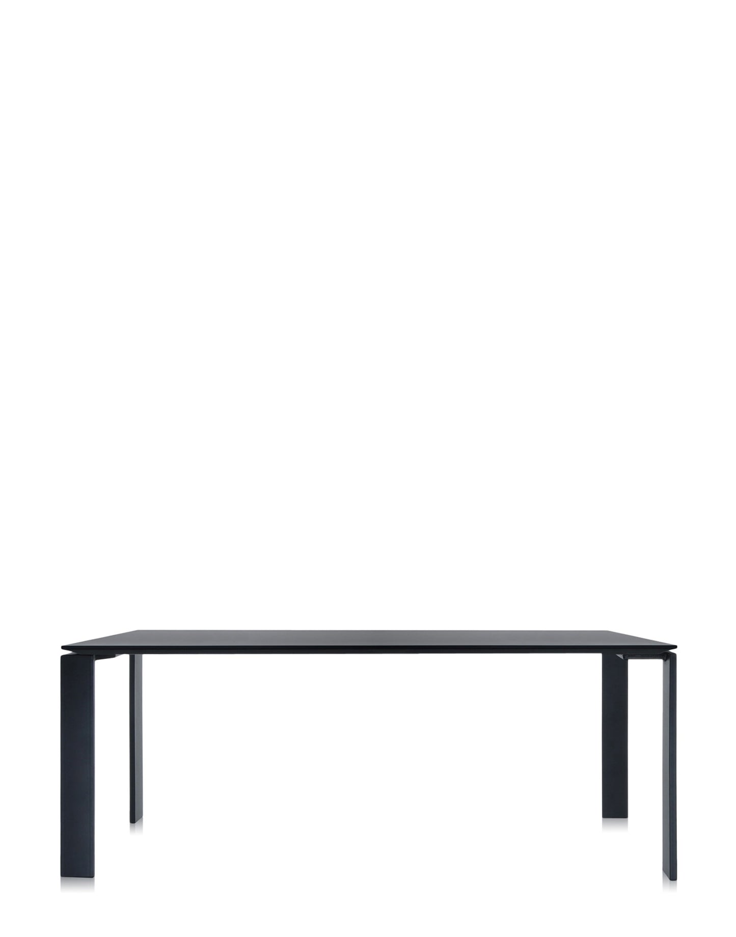 Four Soft Touch Desk by Kartell #BLACK/BLACK/190x79 cm/