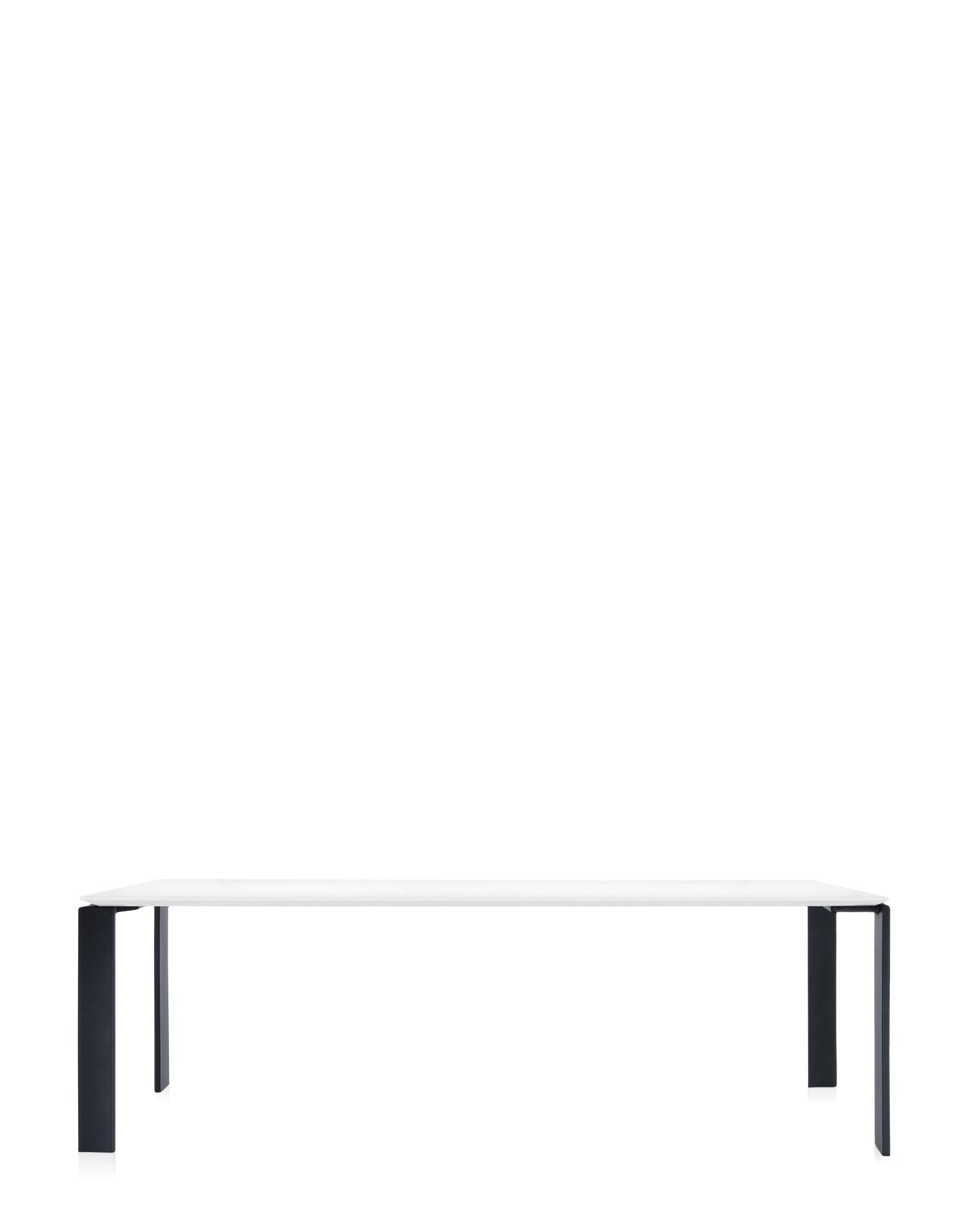 Four Soft Touch Desk by Kartell #BLACK/WHITE/223x79 cm/