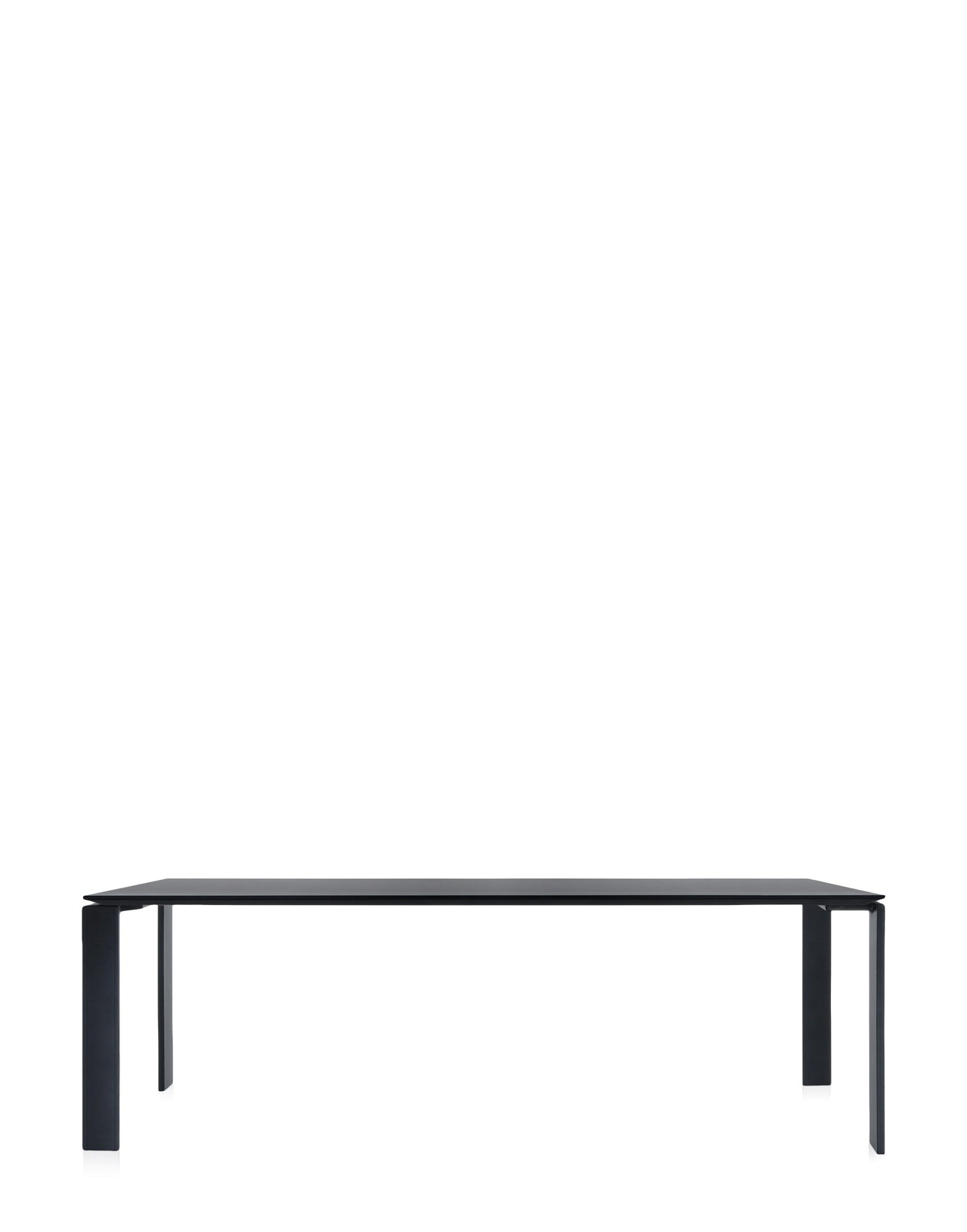 Four Soft Touch Desk by Kartell #BLACK/BLACK/223x79 cm/