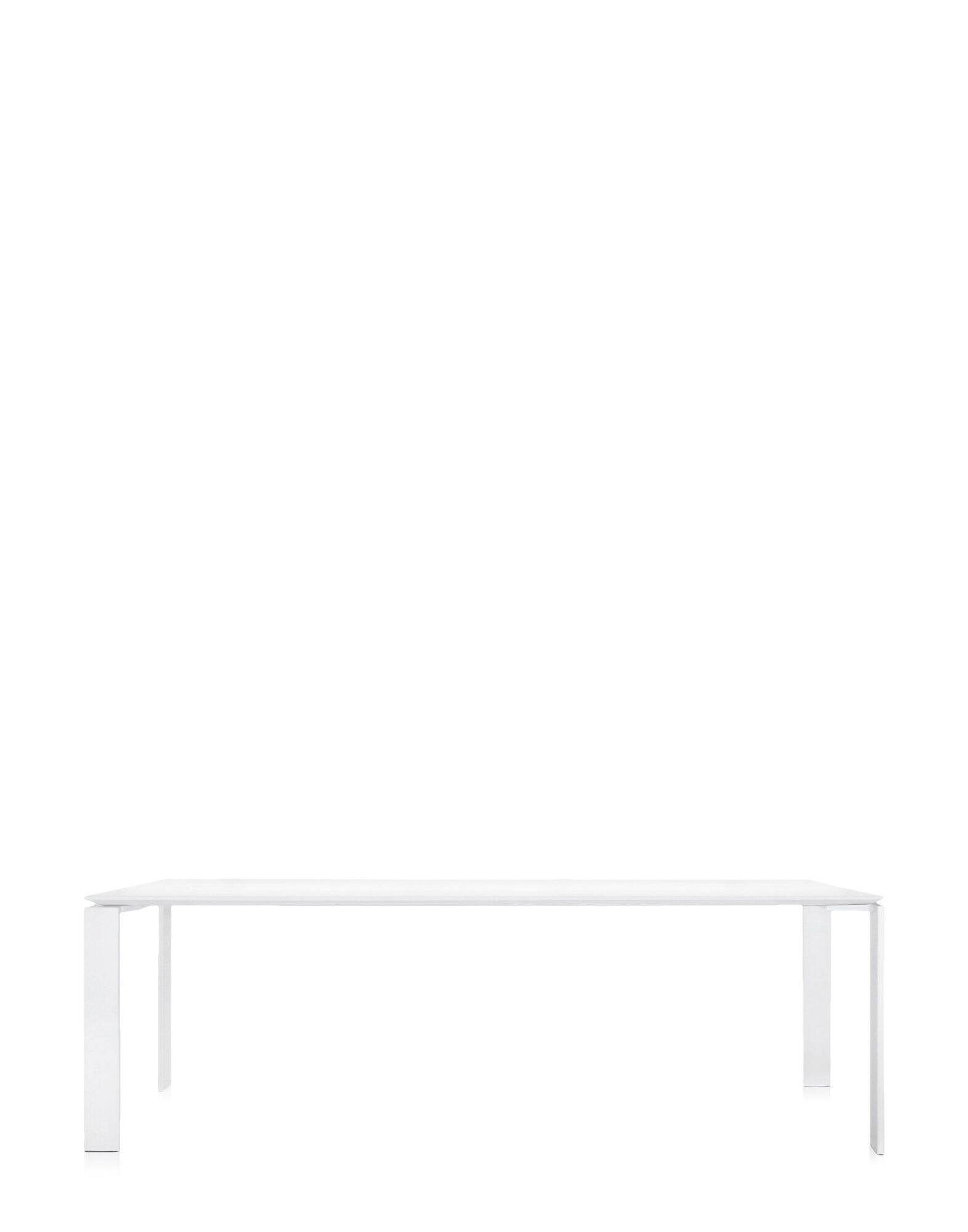 Four Rectangular Desk by Kartell #WHITE/WHITE/223x79 cm/