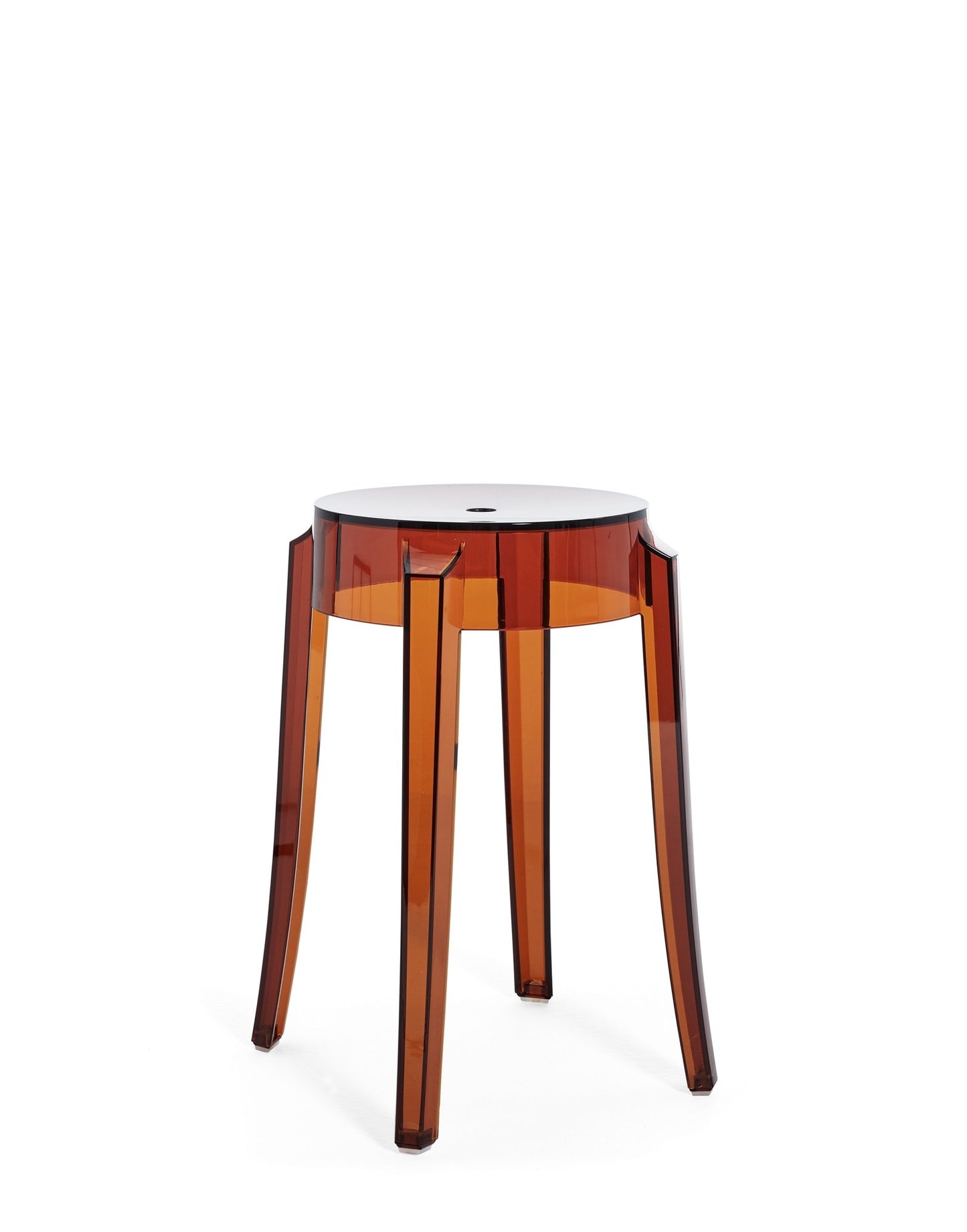 Charles Ghost Stool by Kartell #AMBER/46 CM/