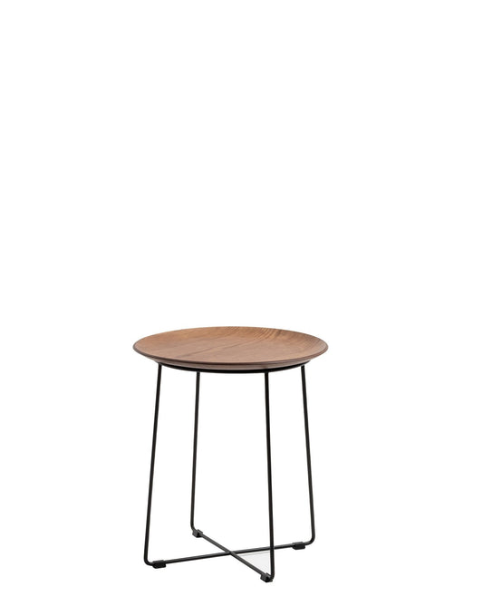 Al Wood Side Table by Kartell #DARK WOOD/BLACK/