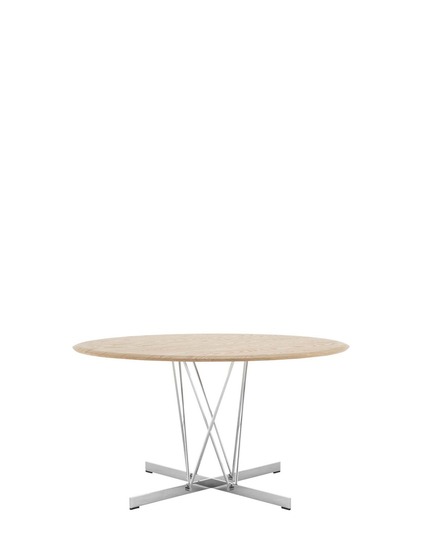 Viscount Of Wood Round Table by Kartell