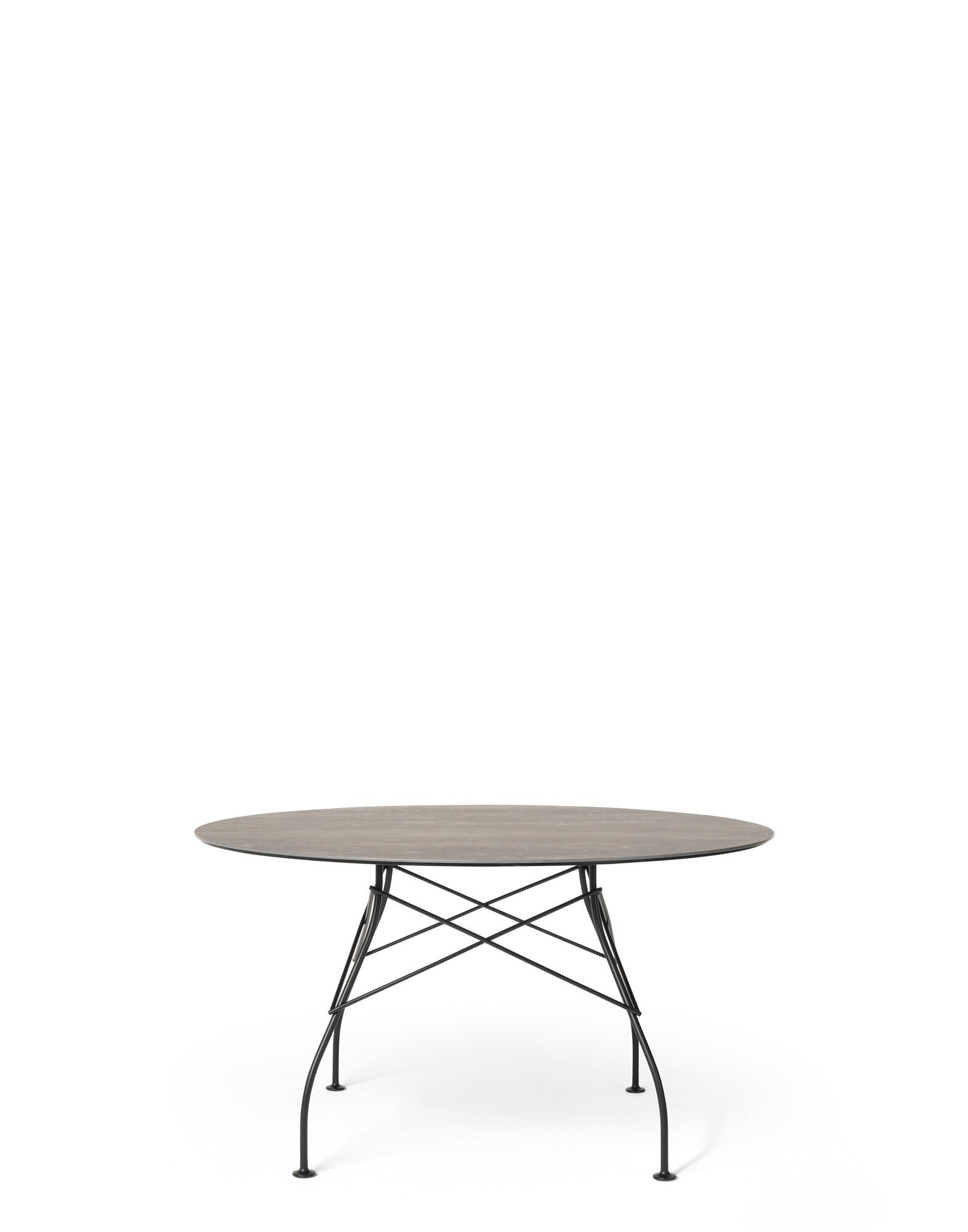 Glossy Outdoor Round Table by Kartell #AGED BRONZE