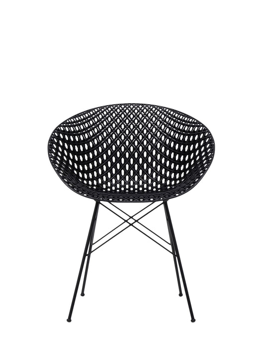 Smatrik Armchair by Kartell #BLACK/BLACK