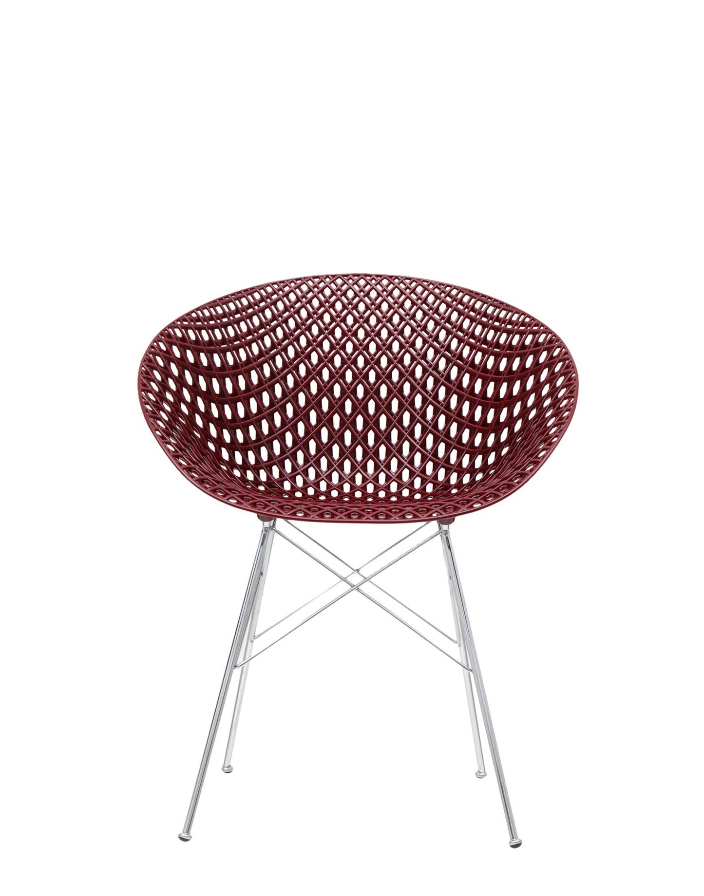 Smatrik Armchair by Kartell #PLUM/CHROME